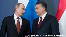 Ungarn Viktor Orban empfängt Wladimir Putin