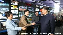 China Präsident Xi Jinping bei China Central Television CCTV