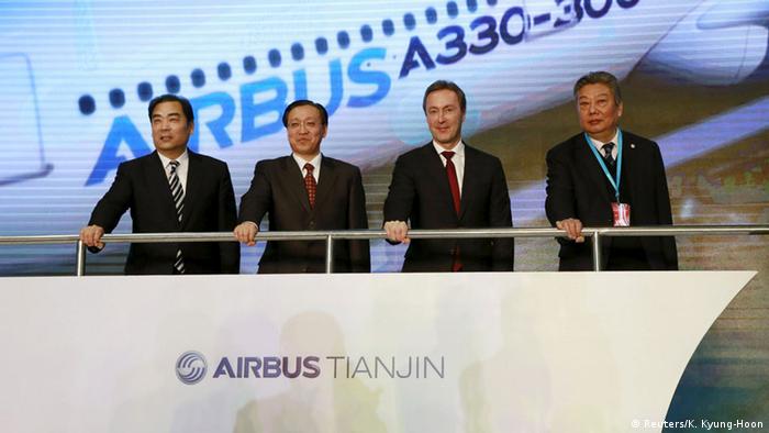 China Feier Baubeginn Airbus A 330 Auslieferungswerk Tianjin (Reuters/K. Kyung-Hoon)