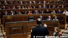 Parlament Madrid Spanien Rede Mariano Rajoy