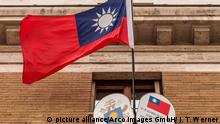 Symbolbild Taiwan Flagge