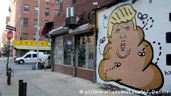 USA Graffiti Donald Trump (picture-alliance/abaca/V.T. Dennis)