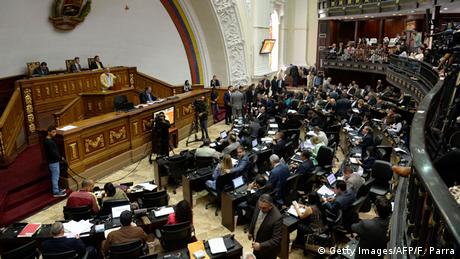 Vista de una sesión del Parlamento venezolano.