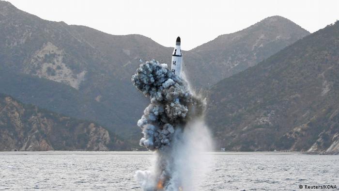 Nordkorea Raketentest U-Boot (Reuters/KCNA)