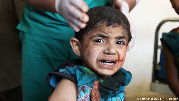Syrien Luftangriffe in Maaret al-Numan (Getty Images/AFP/M. Al-Bakour)