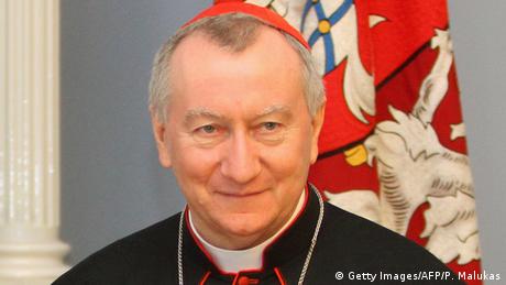 Litauen Kardinalstaatssekretär Pietro Parolin in Vilnius (Getty Images/AFP/P. Malukas)