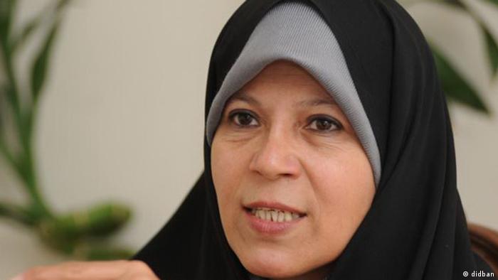 Faezeh Hashemi iranische Reformistin und Tochter des Ex-Präsidenten Akbar Hashemi Rafsanjan (didban)