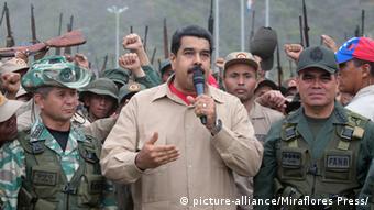 Venezuela Präsident Nicolas Maduro (picture-alliance/Miraflores Press/)