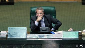 Iran Ali Larijani im Parlament (Irna)