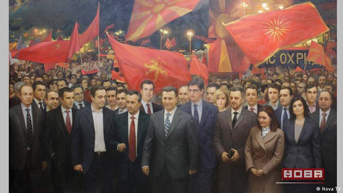 Mazedonien Skopje Führung der Regierungspartei (Nova TV)