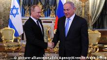 Russland Wladimir Putin & Benjamin Netanjahu