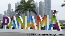 Panama Erweiterung Panamakanal Schild