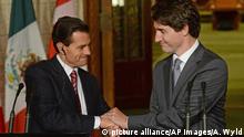 Kanada Justin Trudeau und Enrique Pena Nieto