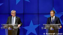 EU Gipfel Abschluss PK Juncker und Tusk