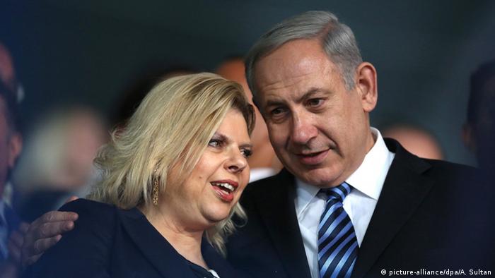 Israel Benjamin Netanjahu und Ehefrau Sara Netanjahu (picture-alliance/dpa/A. Sultan)