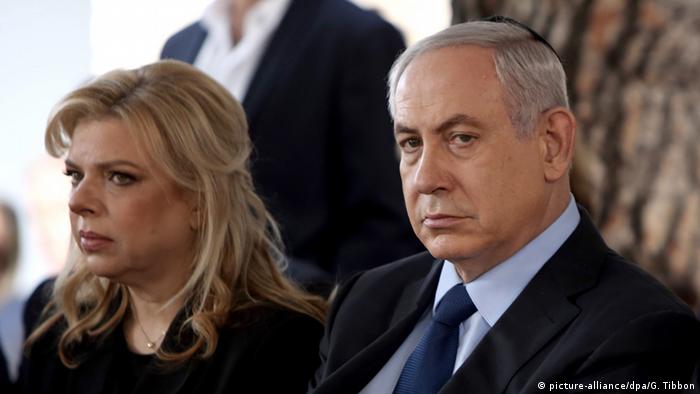 Israel Benjamin Netanjahu und Ehefrau Sara Netanjahu (picture-alliance/dpa/G. Tibbon)