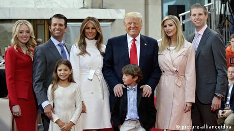 Donald Trump mit Familie (picture-alliance/dpa)