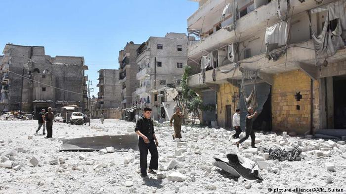 Syrien Angriff von Assads Truppen in Mashad, Aleppo (picture-alliance/AA/M. Sultan)