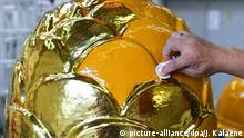 Vergoldete Ananas für Schloss Fasanerie Eichenzell