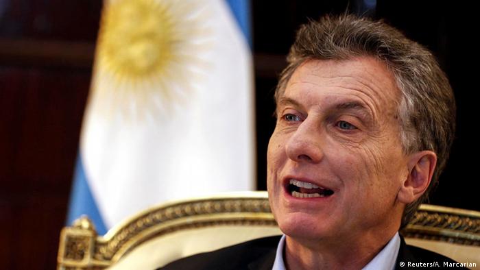 Argentinien Präsident Mauricio Macri (Reuters/A. Marcarian)