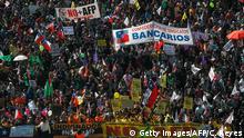 Chile Demonstrationen gegen das Rentensystem AFP