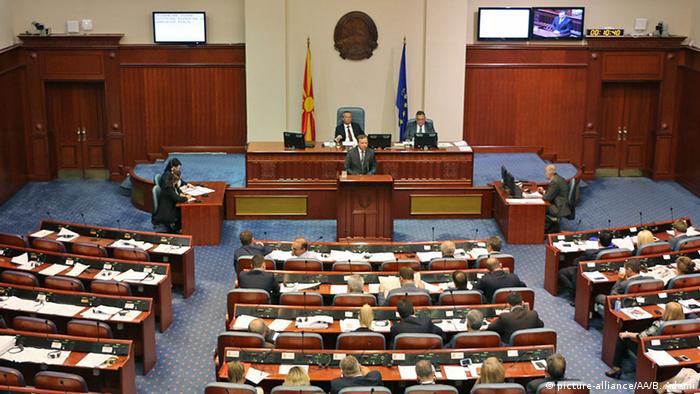 Mazedonien Parlament in Skopje (picture-alliance/AA/B. Ademi)