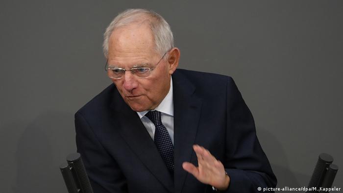 Deutschland Bundestag Wolfgang Schäuble (picture-alliance/dpa/M. Kappeler)
