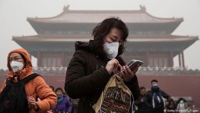 China Atemschutzmasken in Peking (Getty Images/K. Frayer)