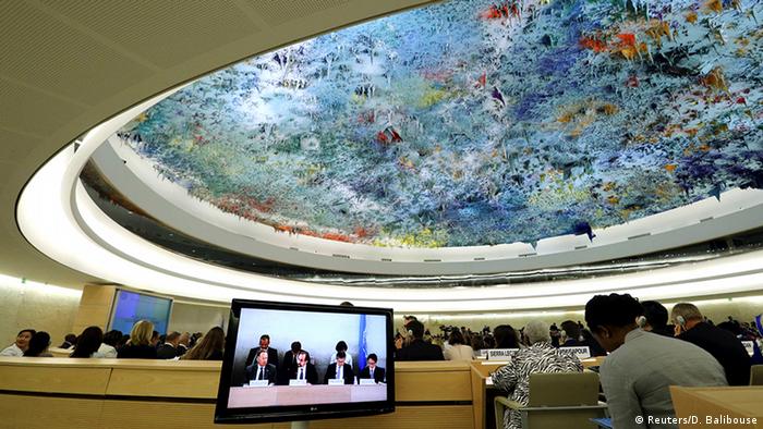 Schweiz Tagung UN-Menschenrechtsrat in Genf (Reuters/D. Balibouse)