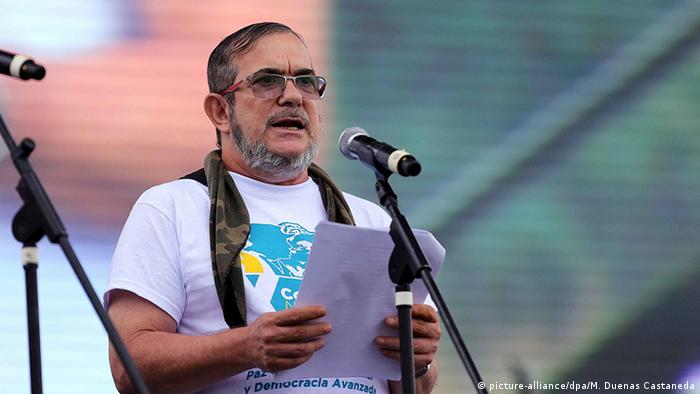 Kolumbien FARC Nationale Guerilla Konferenz Rodrigo Londono Echeverri (picture-alliance/dpa/M. Duenas Castaneda)