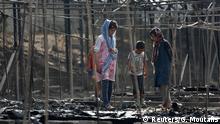 Griechenland Brand im Flüchtlingslager Moria auf Lesbos