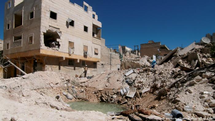 Syrien Bürgerkrieg Zerstörung in Aleppo