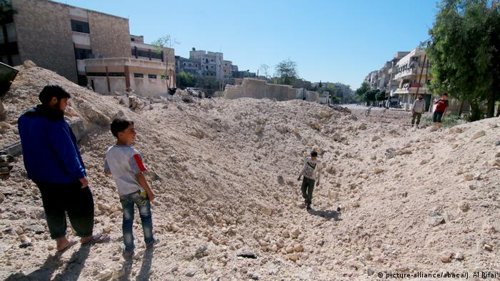 Syrien Bürgerkrieg Zerstörung in Aleppo