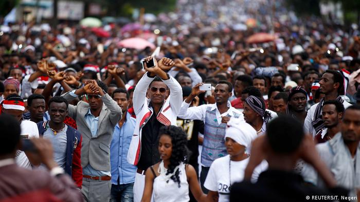 Äthiopien Anti-Regierungs-Protesten (REUTERS/T. Negeri)