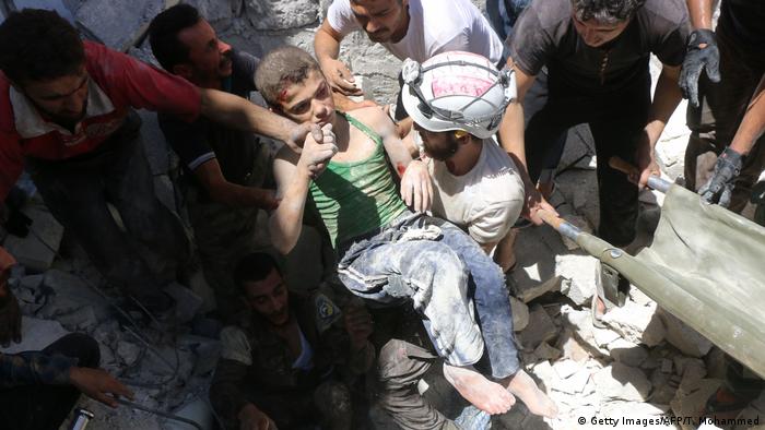 Syrien Weißhelme (Getty Images/AFP/T. Mohammed)
