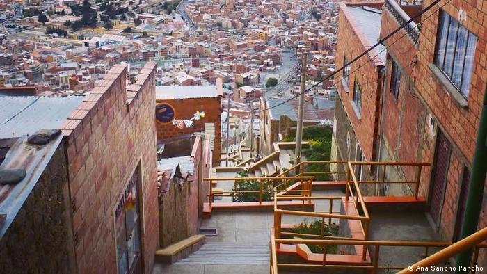 Bolivien Projekt Habitat Treppe La Paz (Ana Sancho Pancho)
