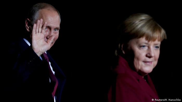 Angela Merkel und Wladimir Putin in Berlin (Reuters/H. Hanschke)