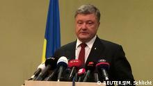 Deutschland | Pressekonferenz Statement Petro Poroshenko 