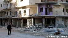 Syrien Aleppo zerstörte Gebäude (Reuters/A. Ismail)