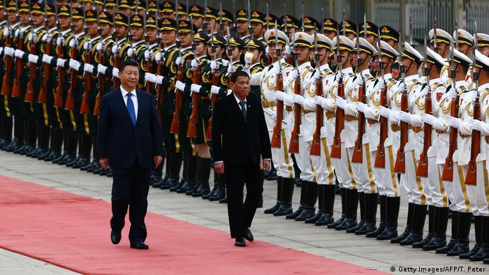 China Peking Staatsbesuch Duterte Präsident Philippinen (Getty Images/AFP/T. Peter)