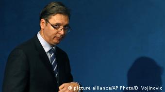 Serbien Premierminister Aleksandar Vucic (picture alliance/AP Photo/D. Vojinovic)