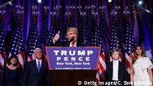 US-Präsidentschaftswahl 2016 - Sieg & Rede Donald Trump