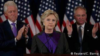 USA Hillary Clinton Rede nach Wahlniederlage (Reuters/C. Barria)
