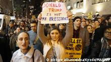 USA Wahlen Protest gegen den Präsidenten-Trump (picture alliance/dpa/Kyodo/MAXPPP)