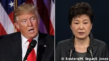 Bildkombo Donald Trump und Park Geun-Hye (Reuters/M. Segar/E. Jones)