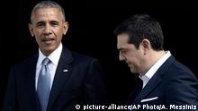 Griechenland Barack Obama und Alexis Tsipras in Athen