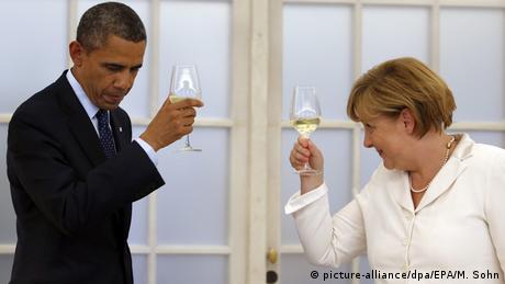 Barack Obama y Angela Merkel en Berlin (picture-alliance/dpa/EPA/M. Sohn)