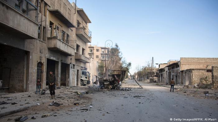 Syrien Zerstörung in Bab al-Nayrab Aleppo (Getty Images/AFP/K. Al-Masri)