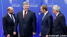 EU - Ukraine Gipfel in Brüssel | Schulz, Poroschenko, Tusk & Juncker