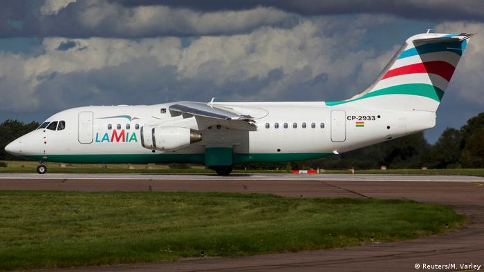 El avión de Lamia estrelado en Colombia